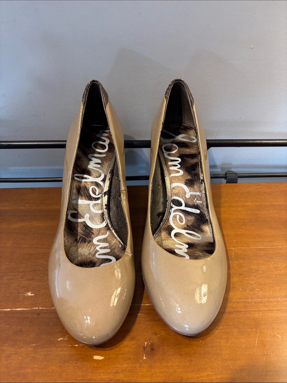 Sam Edelman Camdyn Nude Leather Heel - Picture 4 of 9